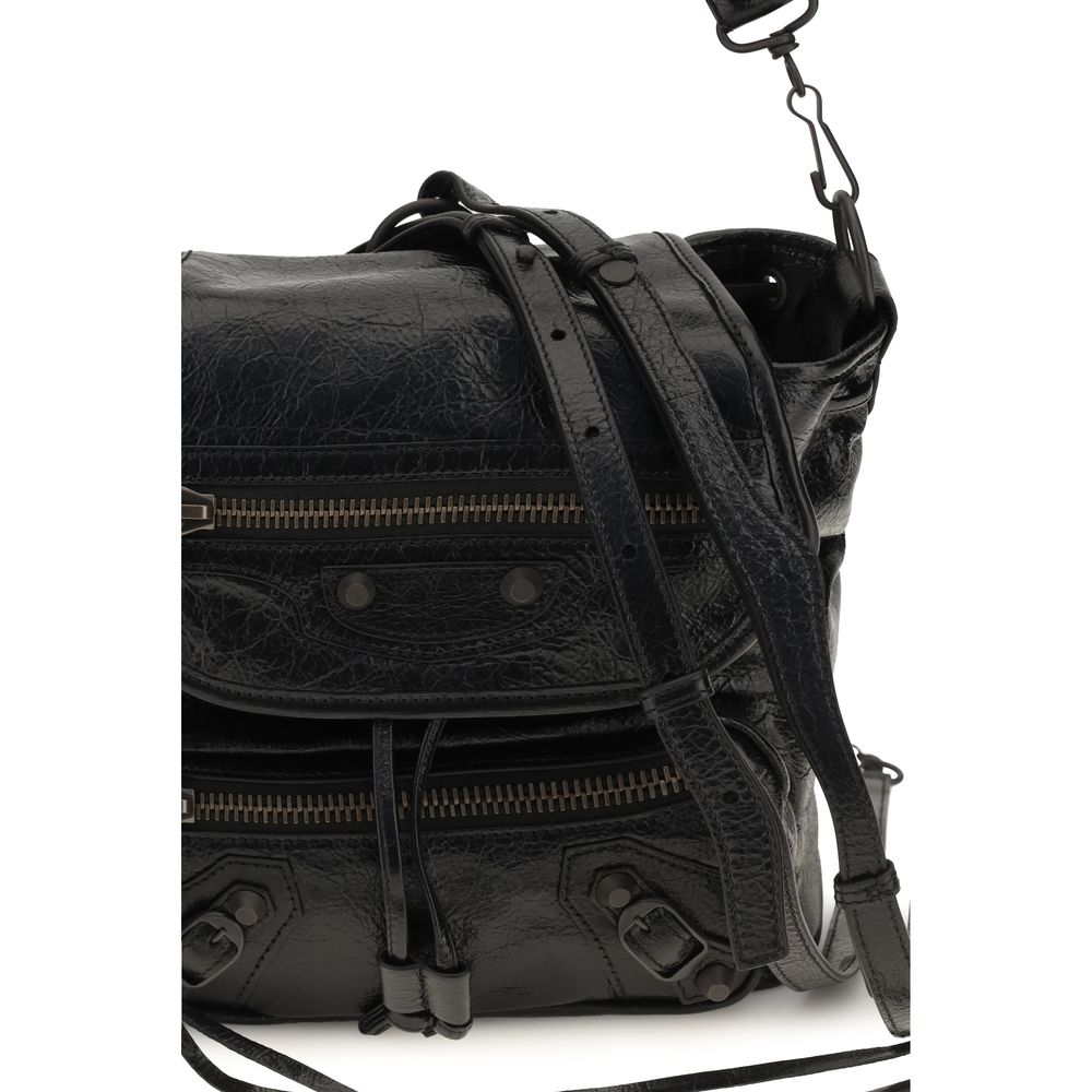 Balenciaga Black Lamb Ovis Aries Backpack