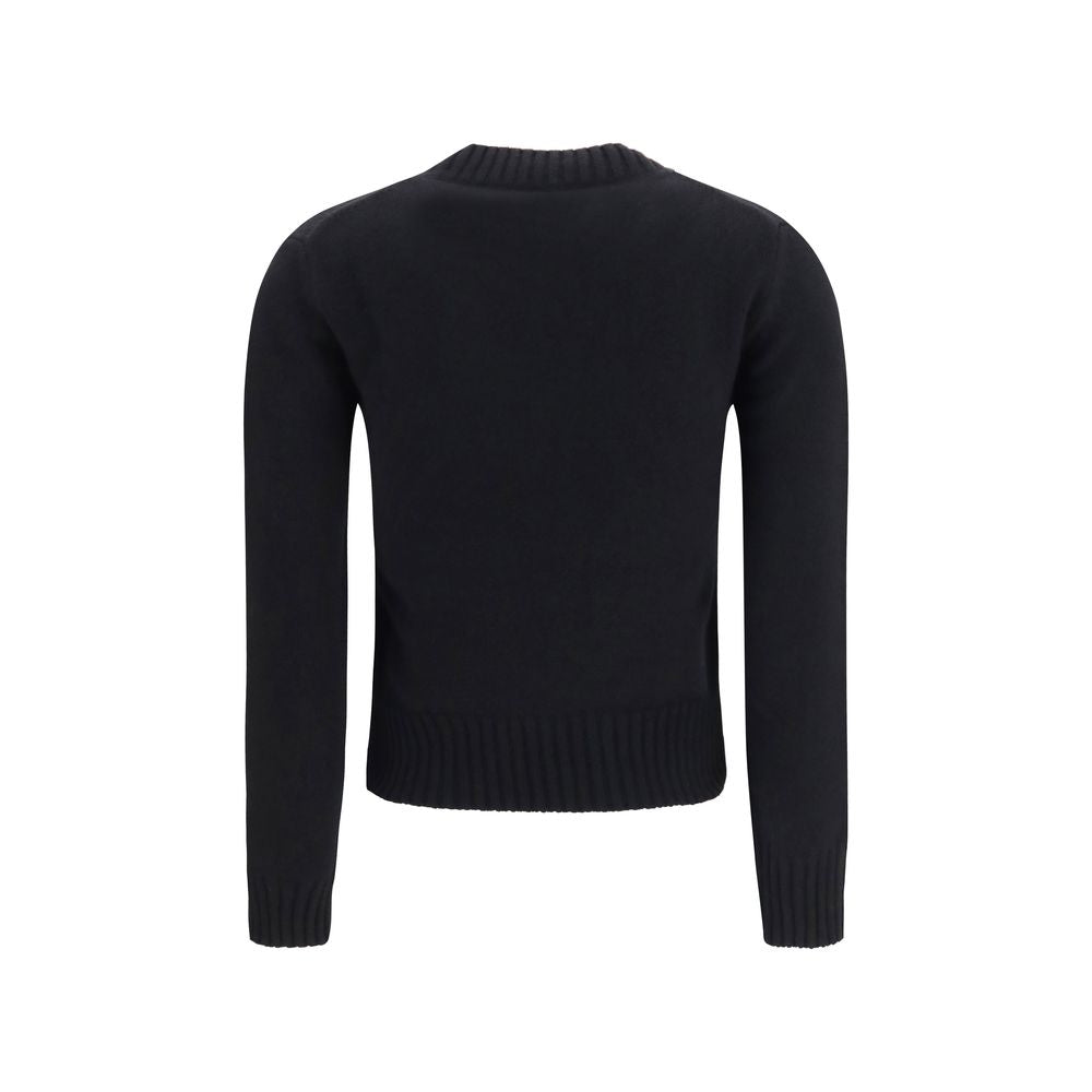 Ami Paris Black Wool Oves Aries Sweatshirt