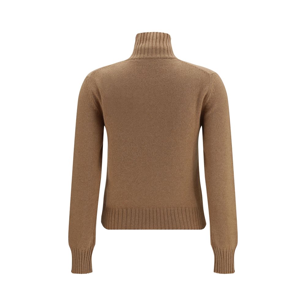 Ami Paris Brown Cashmere Turtleneck