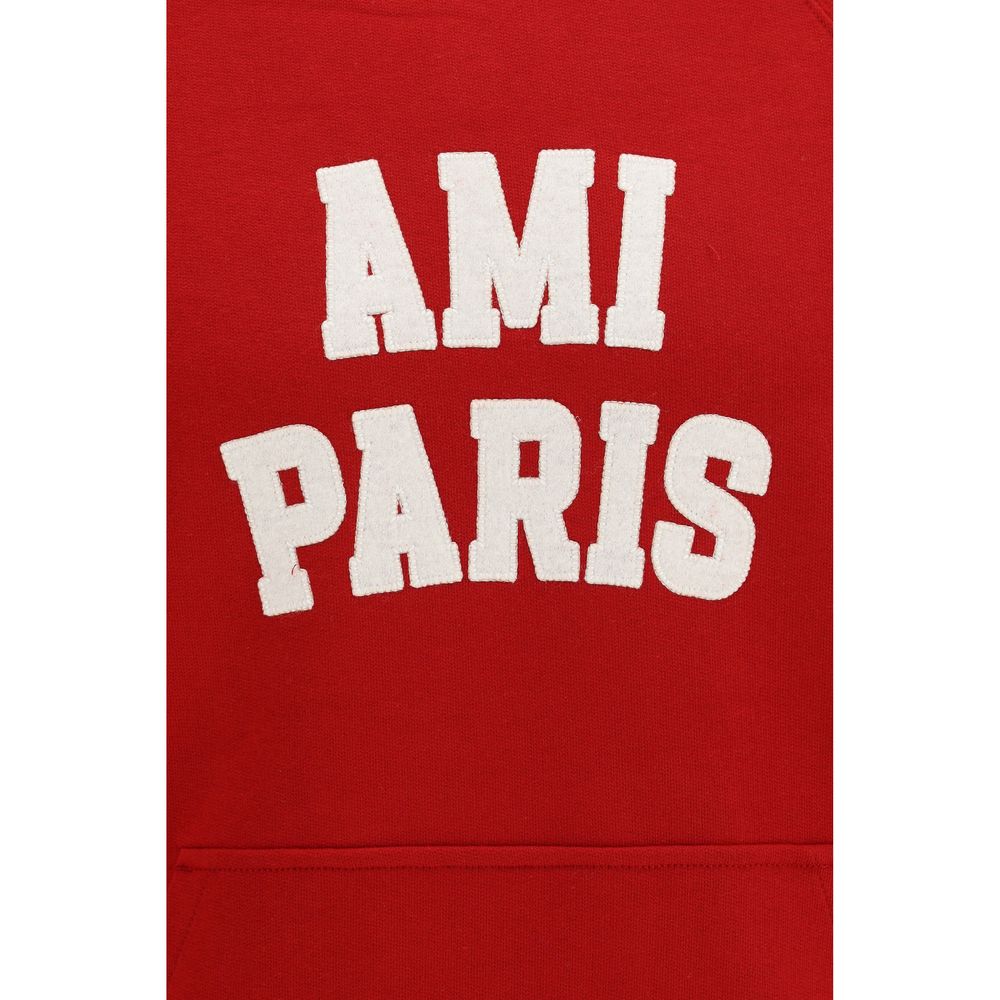Ami Paris Red Cotton Sweatshirt
