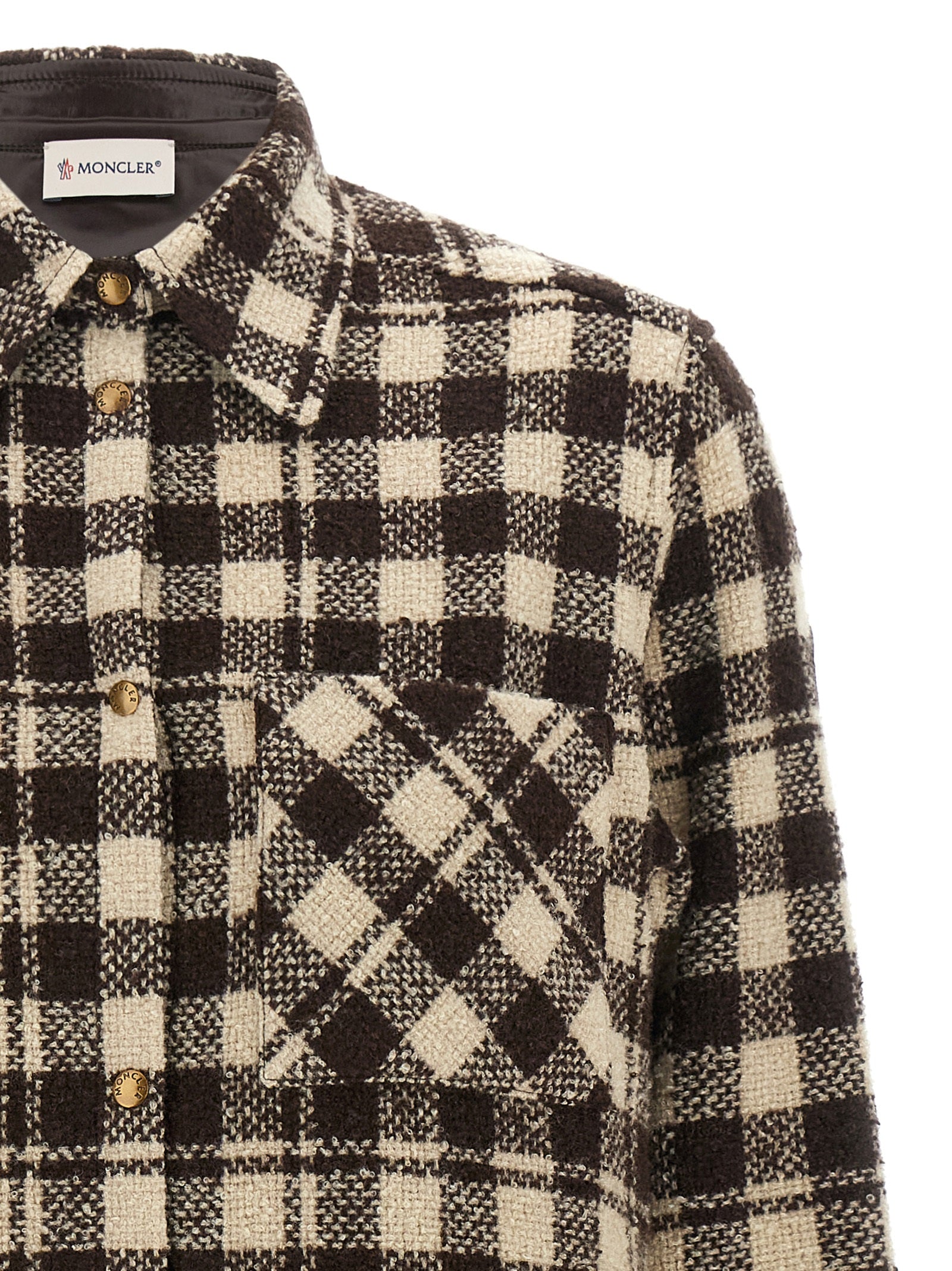 Moncler Brown Wool Blouse
