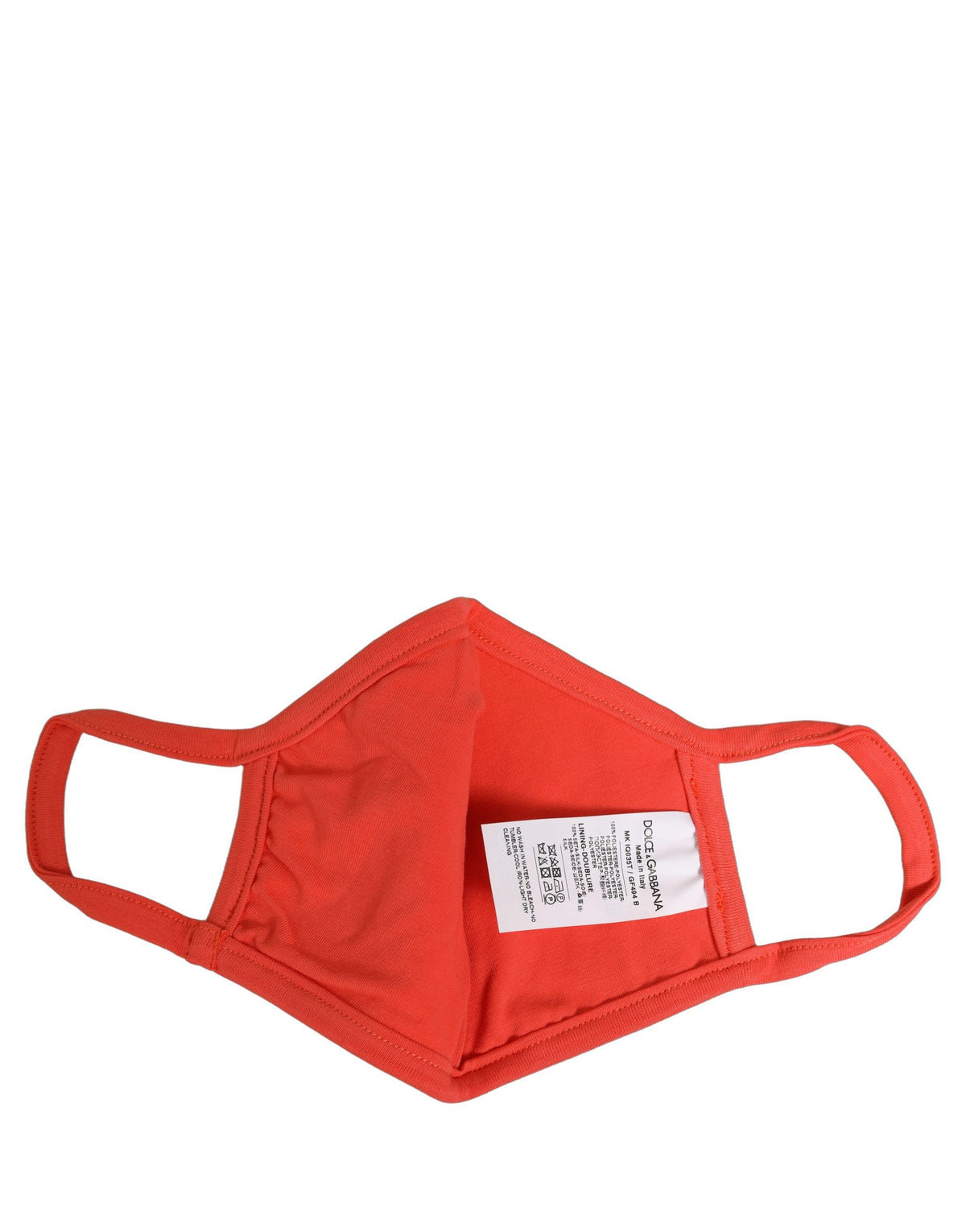 Dolce & Gabbana Red Polyester DG CASA Logo Elastic Ear Strap Face Mask