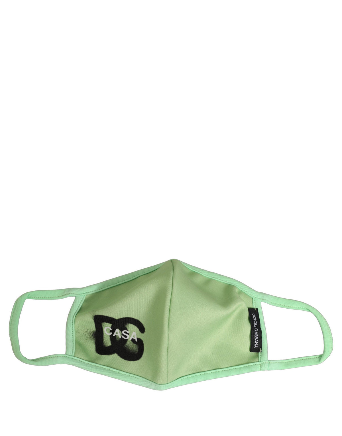 Dolce & Gabbana Green Polyester DG CASA Logo Elastic Ear Strap Face Mask