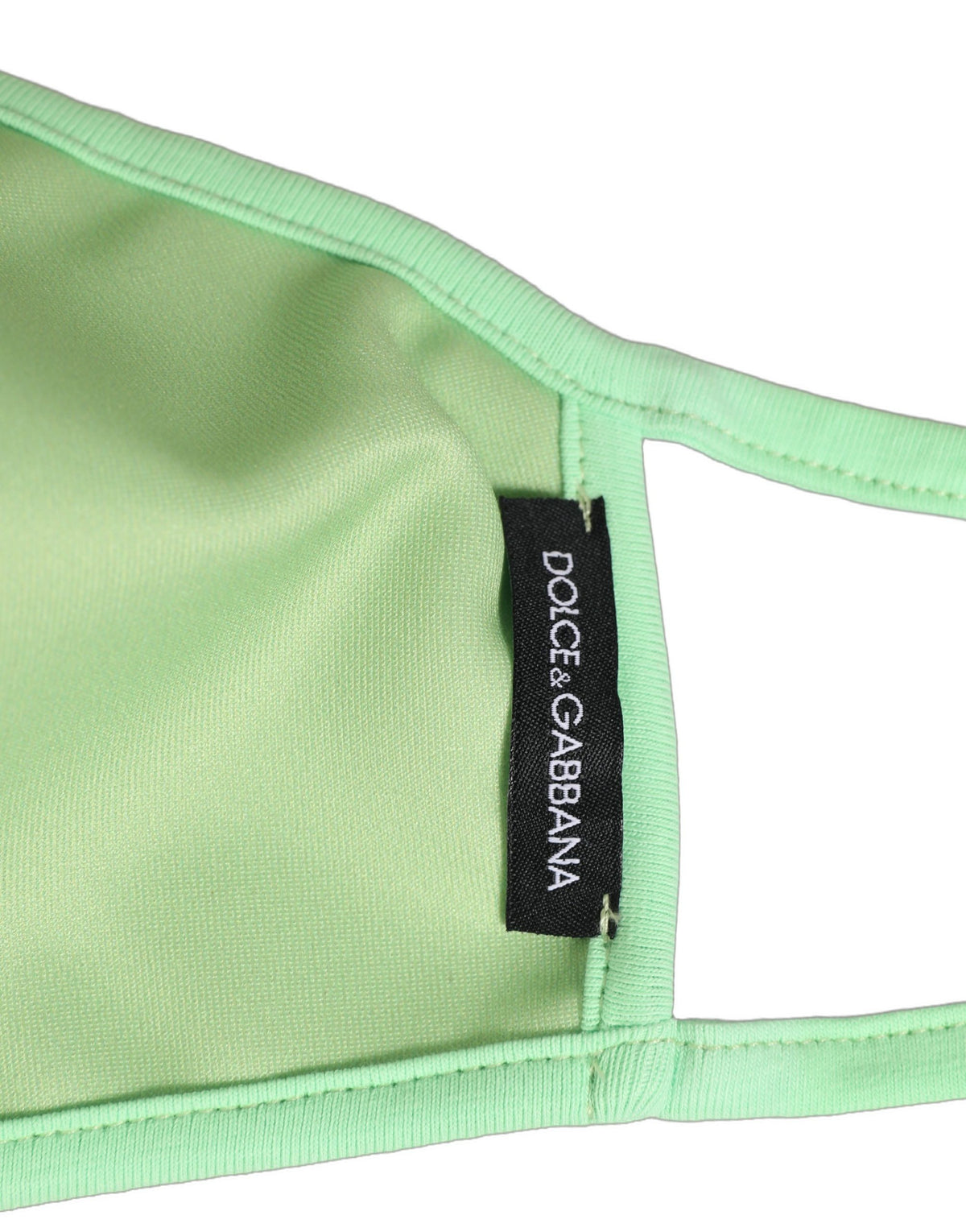 Dolce & Gabbana Green Polyester DG CASA Logo Elastic Ear Strap Face Mask