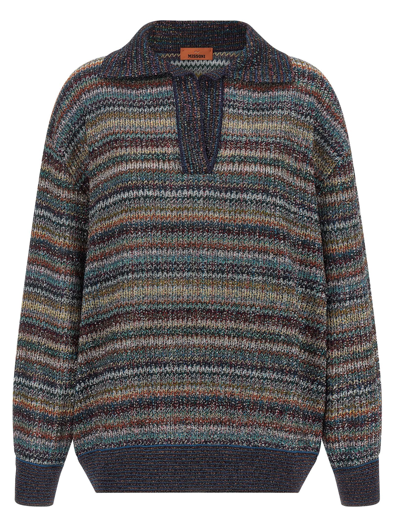 Missoni Multicolor Viscose Polo Shirt