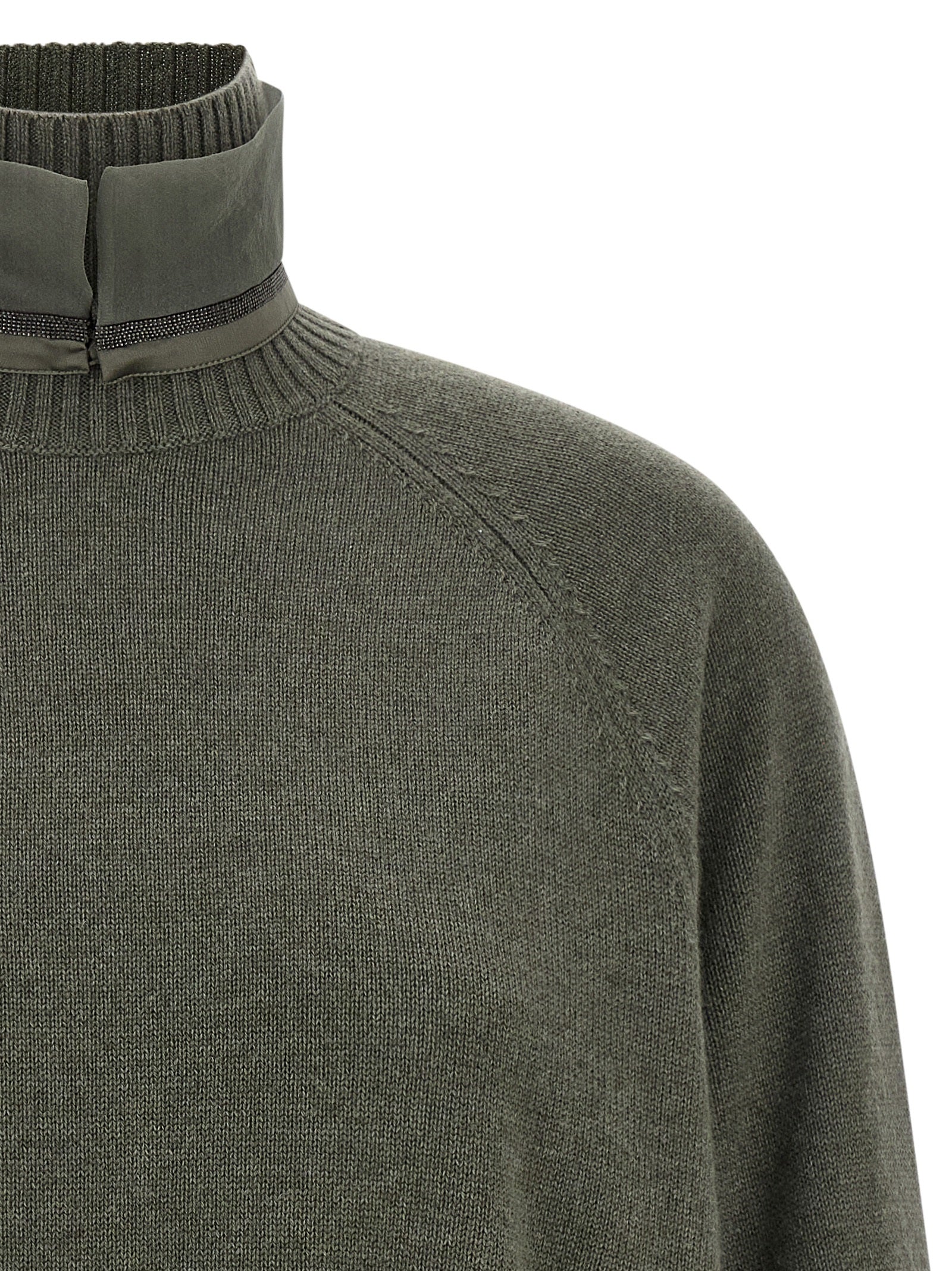 Brunello Cucinelli Bicolor Cashmere Cardigan