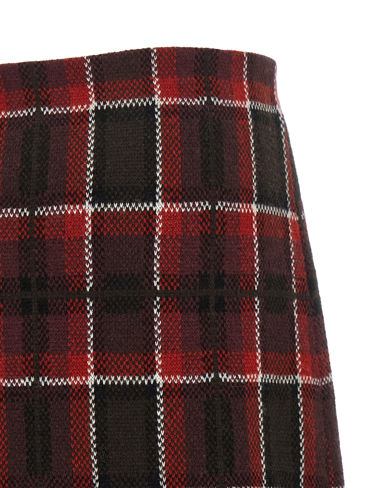 Guest in Residence Red Wool Long Skirt