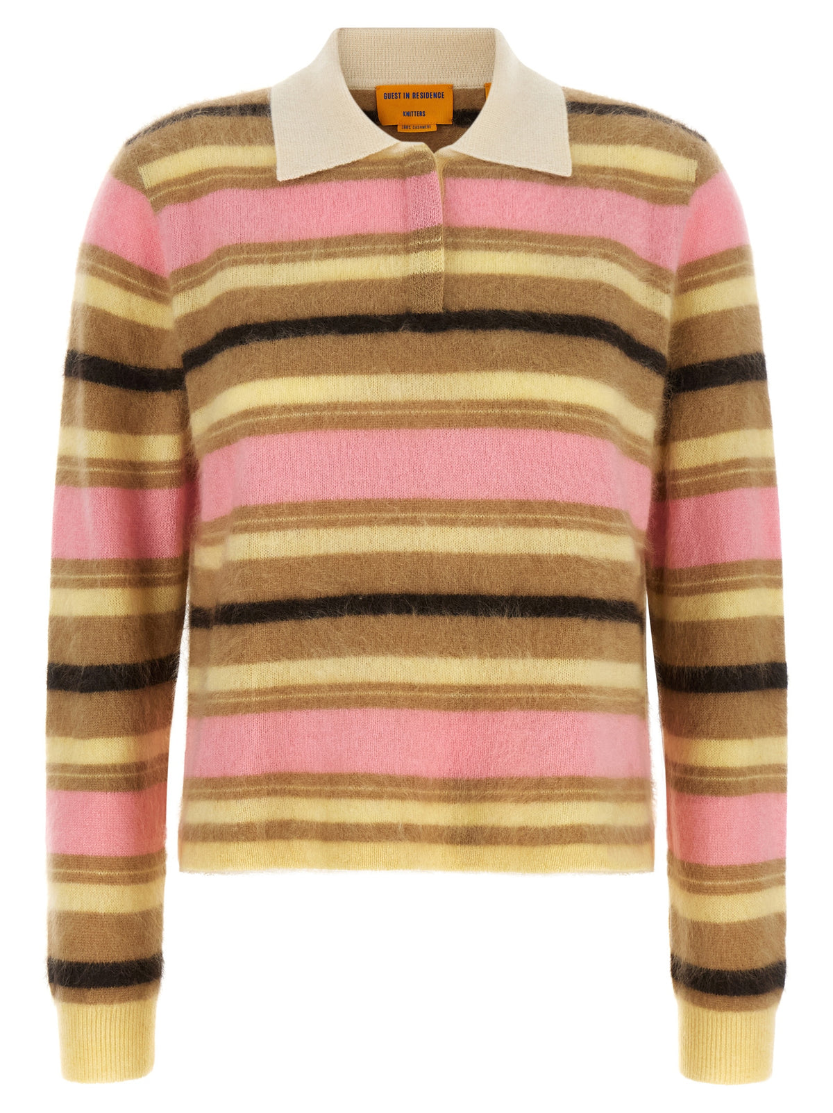 Guest in Residence Multicolor Cashmere Polo Shirt