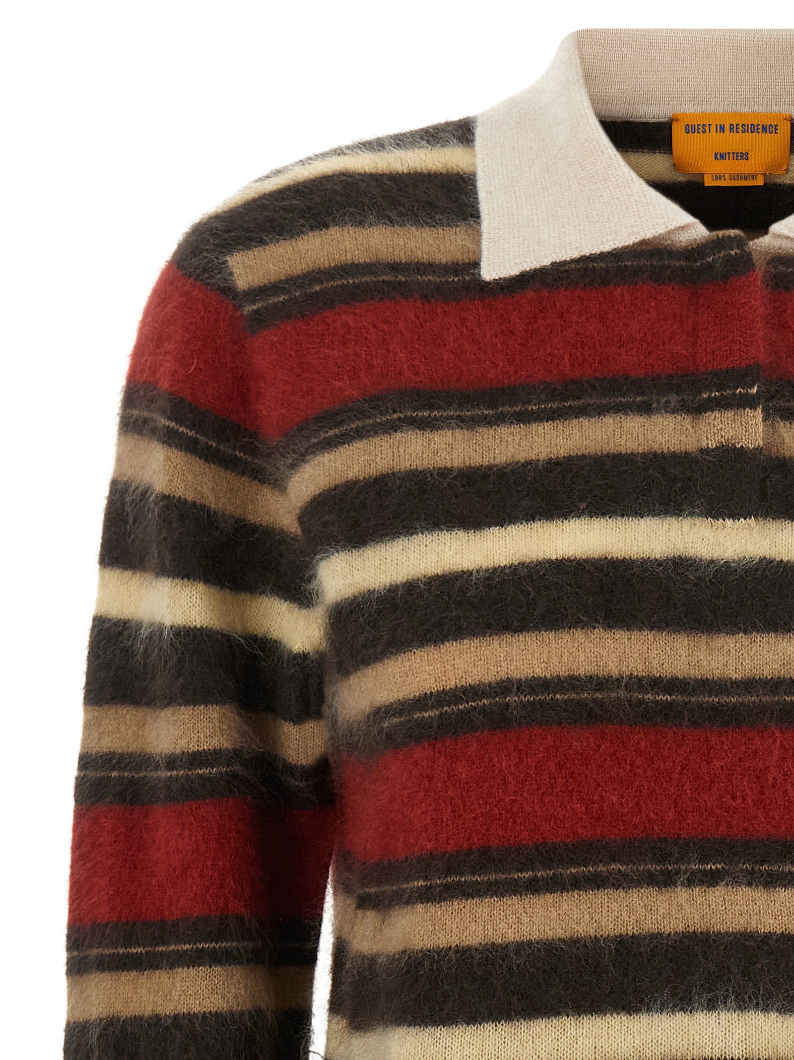 Guest in Residence Multicolor Cashmere Polo Shirt