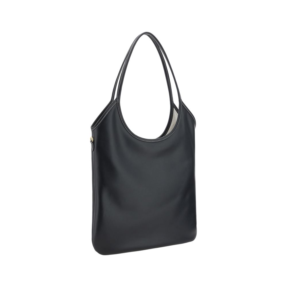 Miu Miu Black Calf Leather Bos Taurus Shoulder Bag