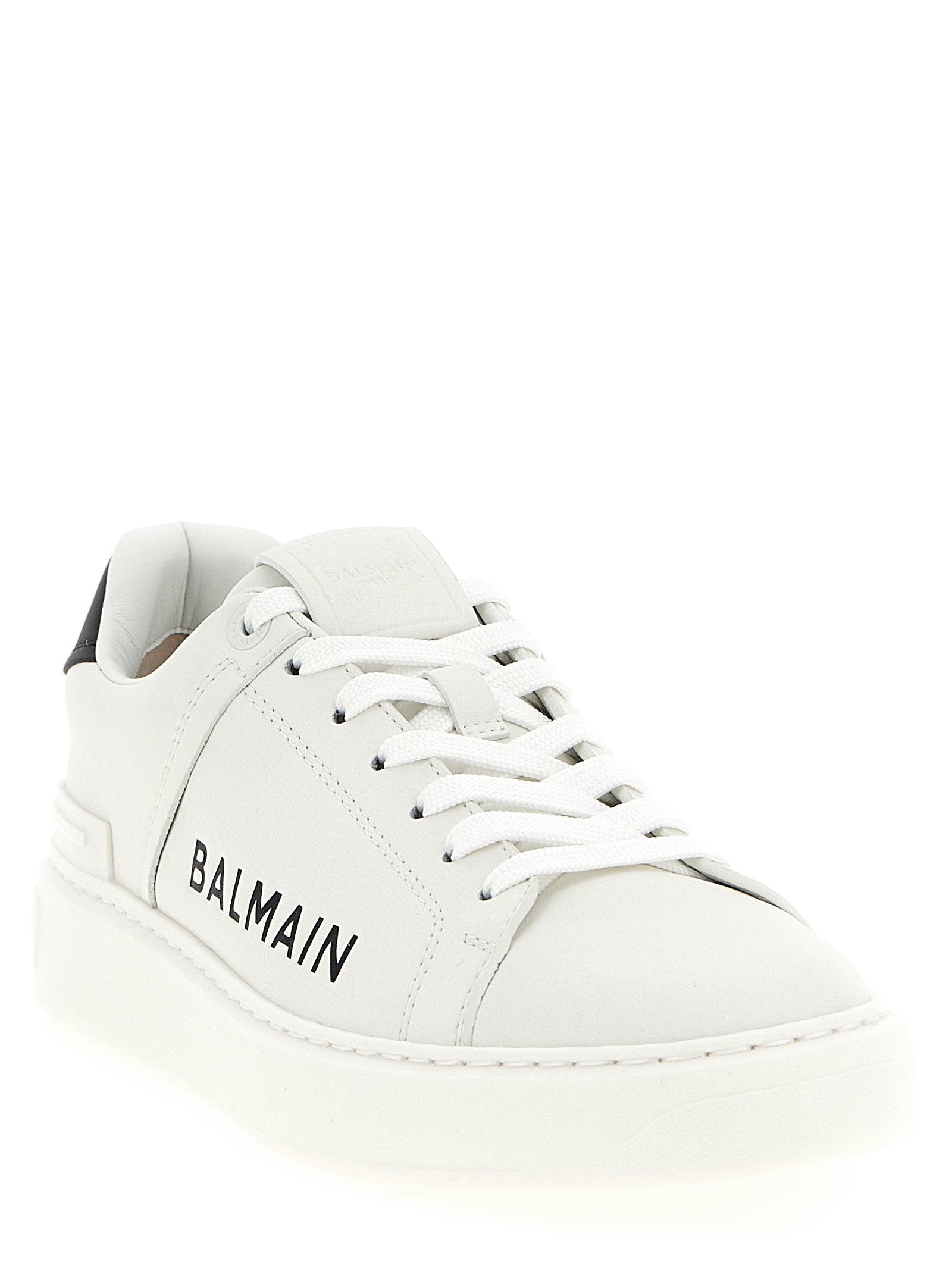 Balmain Bicolor Calfskin Low Top Sneakers