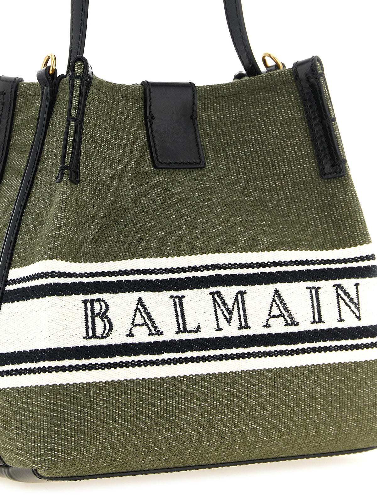 Balmain Bicolor Cotton Handbag