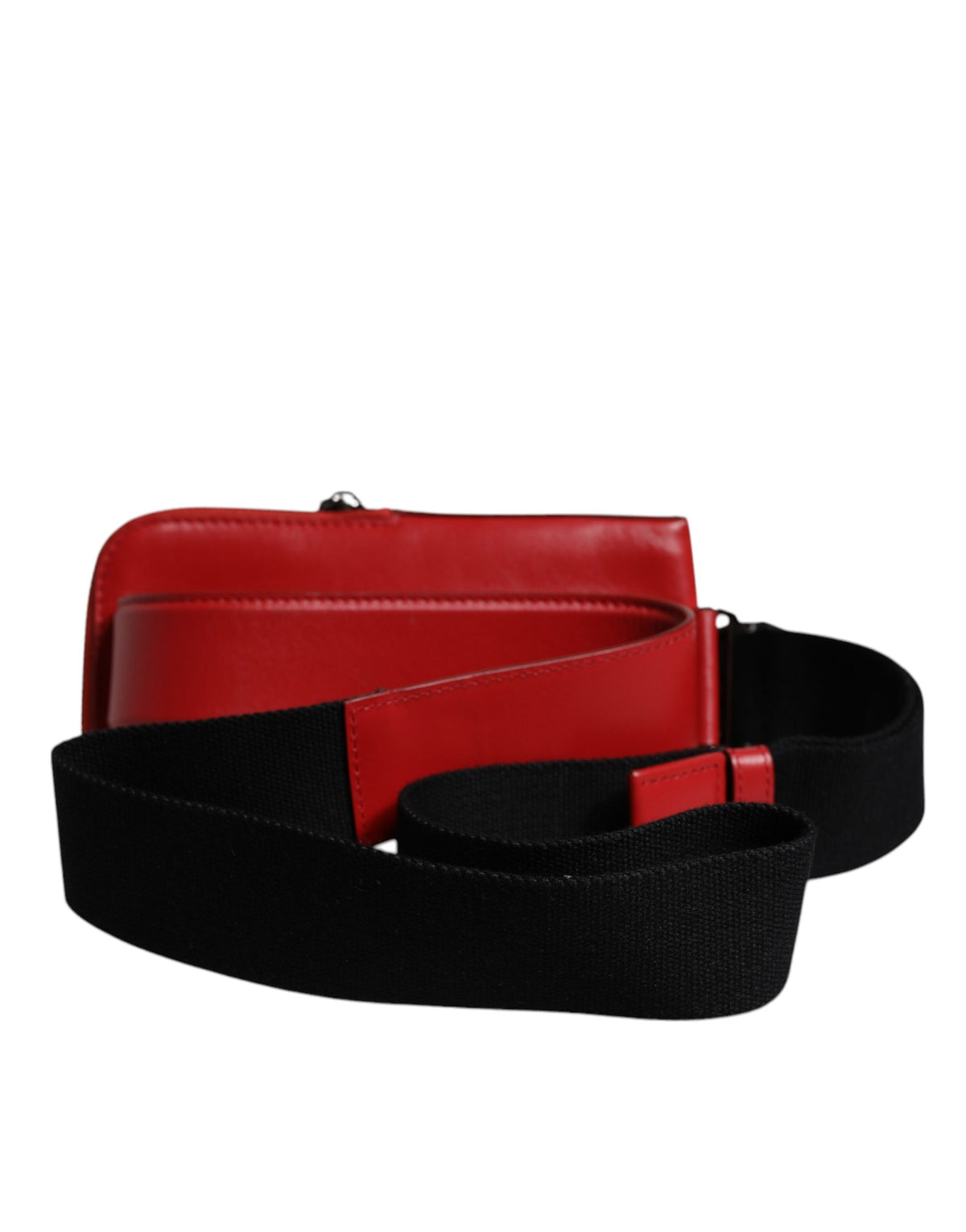 Dolce & Gabbana Red Calfskin Leather Phone Cardholder Crossbody Borse Bag