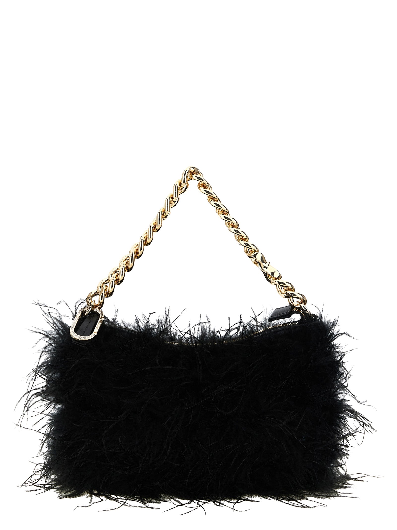 Twinset Black Polyester Clutch Bag