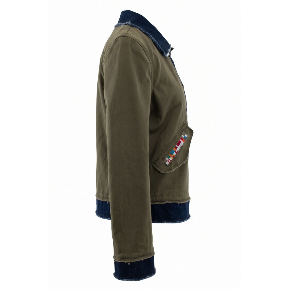 Mr&Mrs Italy Green Cotton Women's Jacket