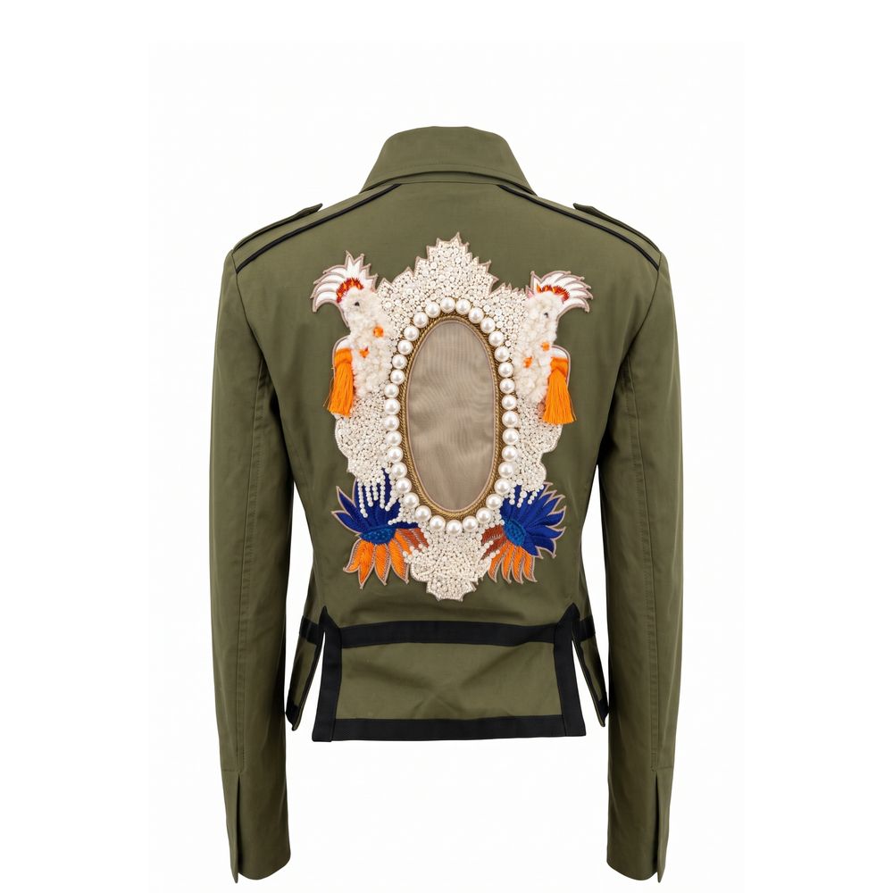 Mr&Mrs Italy Green Cotton Women's Jacket