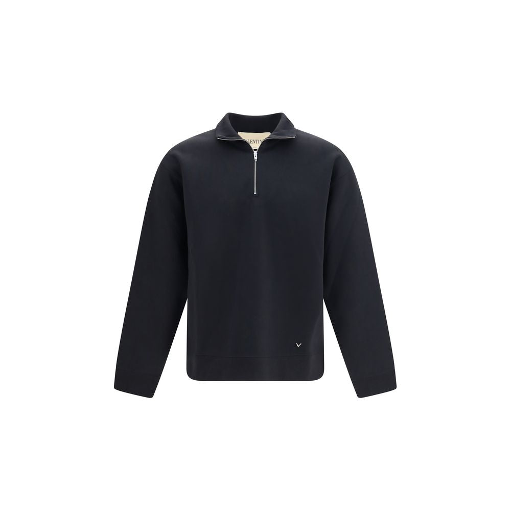 Valentino Garavani Black Cotton Sweatshirt