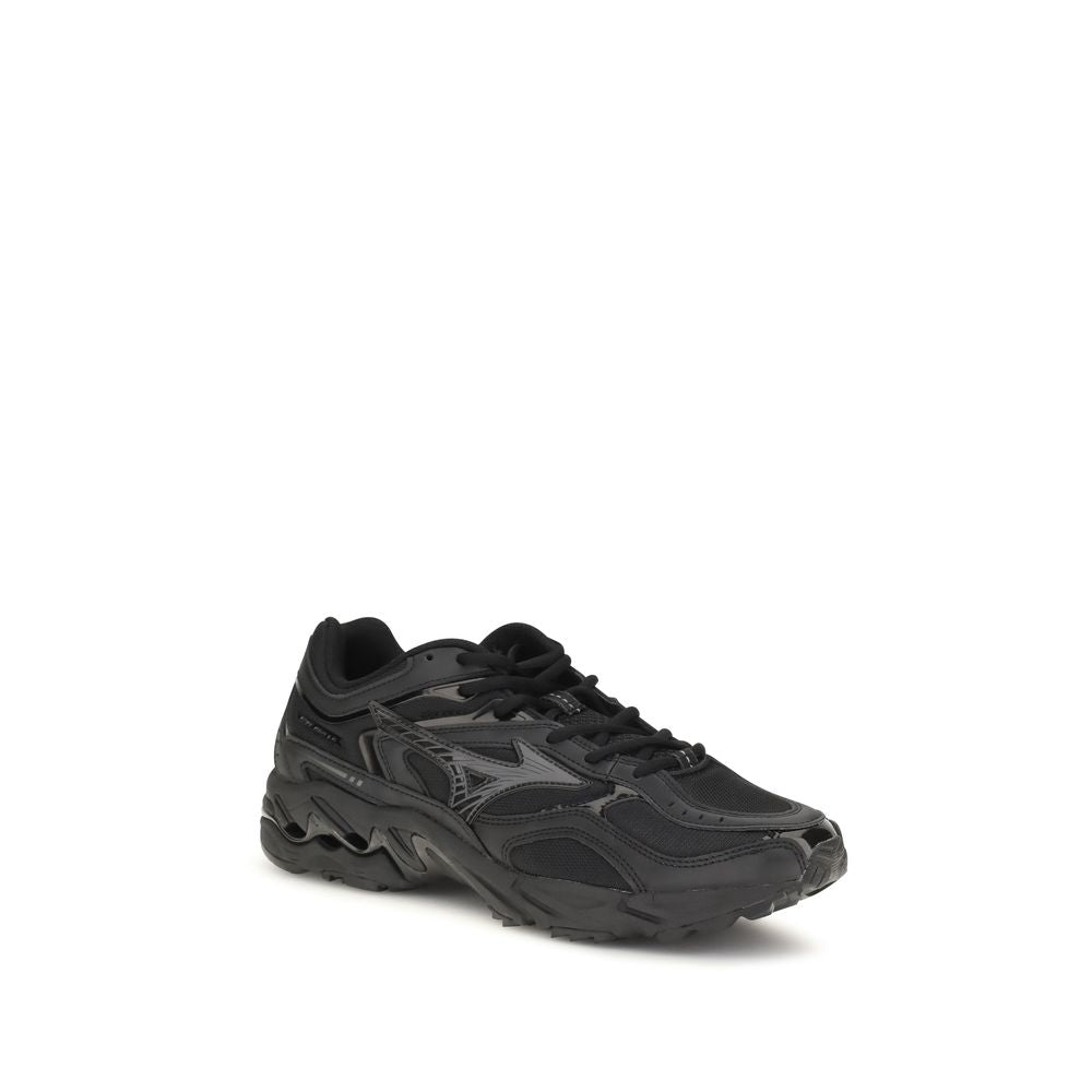 MIZUNO Black Fabric Athletic Sneakers