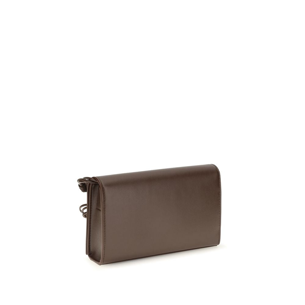 Jil Sander Brown Calf Leather Bos Taurus Wallet