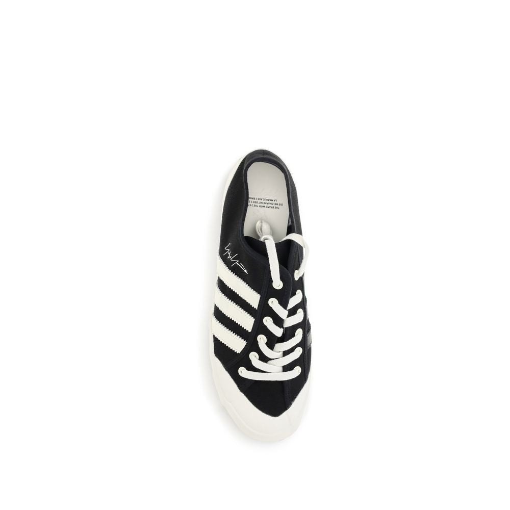 Y-3 Black Fabric Low Top Sneakers