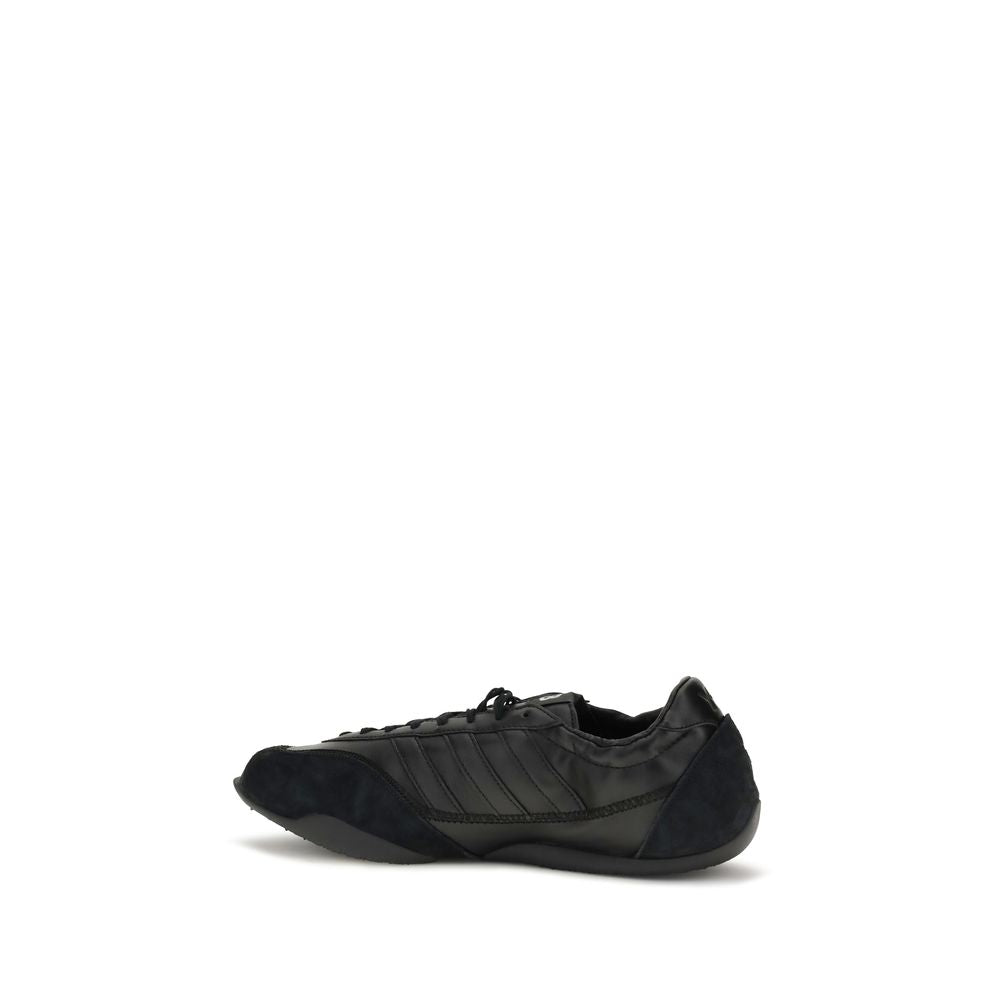 Y-3 Black Calf Leather Bos Taurus Athletic Sneakers