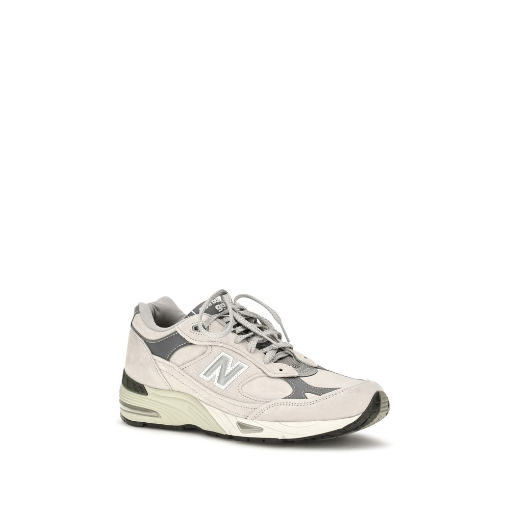 New Balance Gray Suede Leather Athletic Sneakers