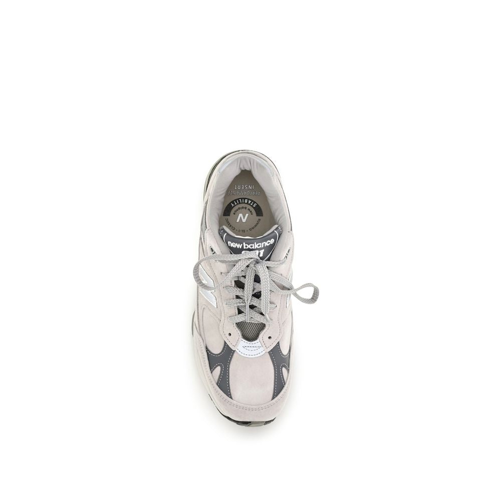 New Balance Gray Suede Leather Athletic Sneakers