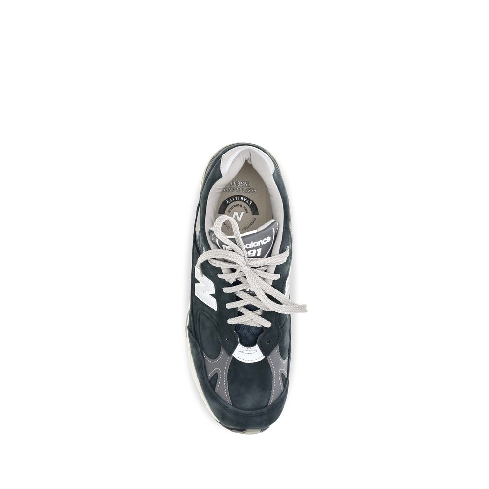 New Balance Blue Suede Leather Athletic Sneakers