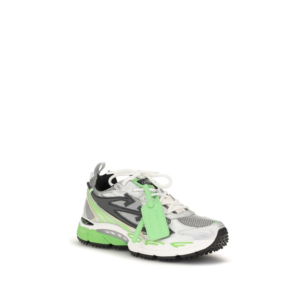 Off-White Bicolor Polyethylene Athletic Sneakers
