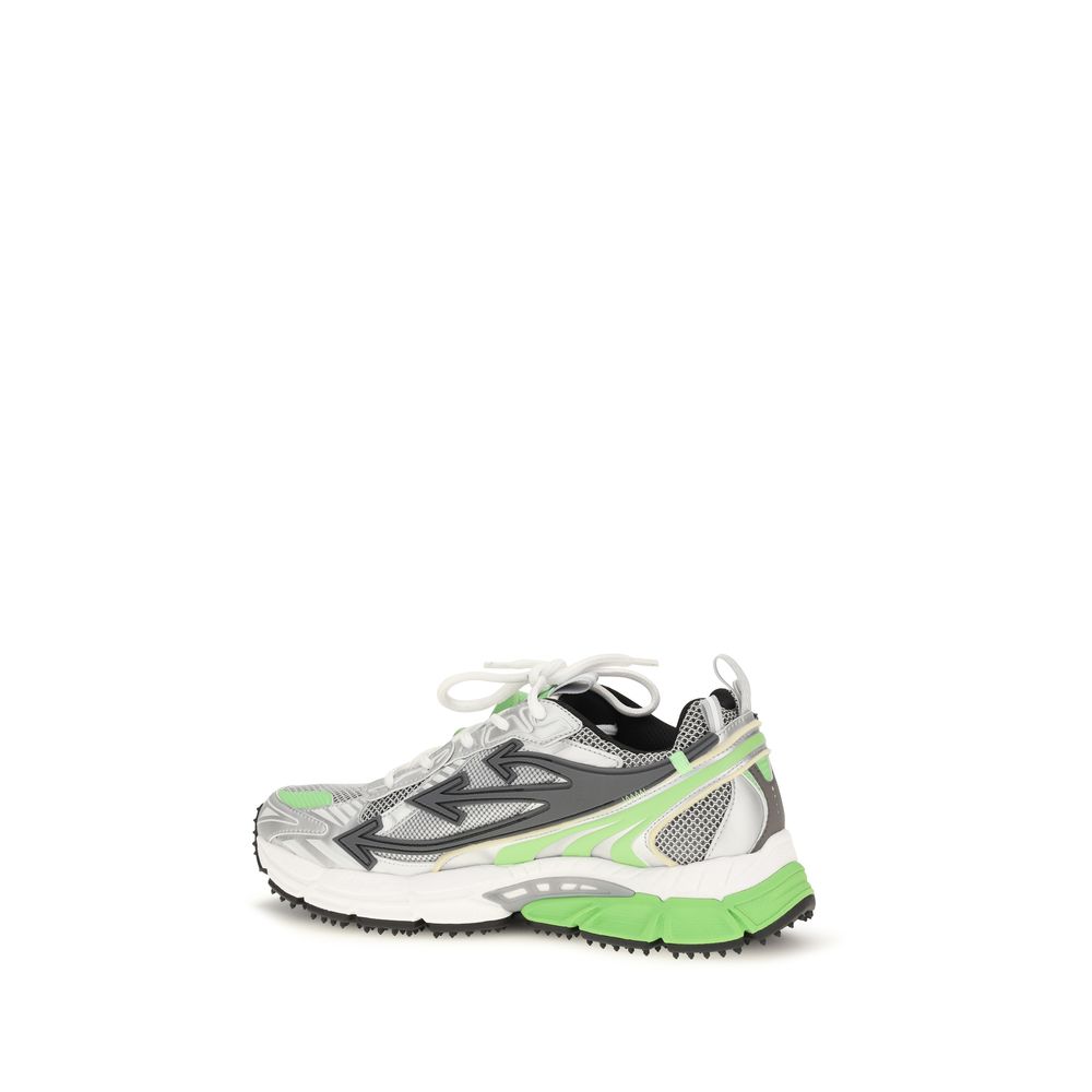 Off-White Bicolor Polyethylene Athletic Sneakers