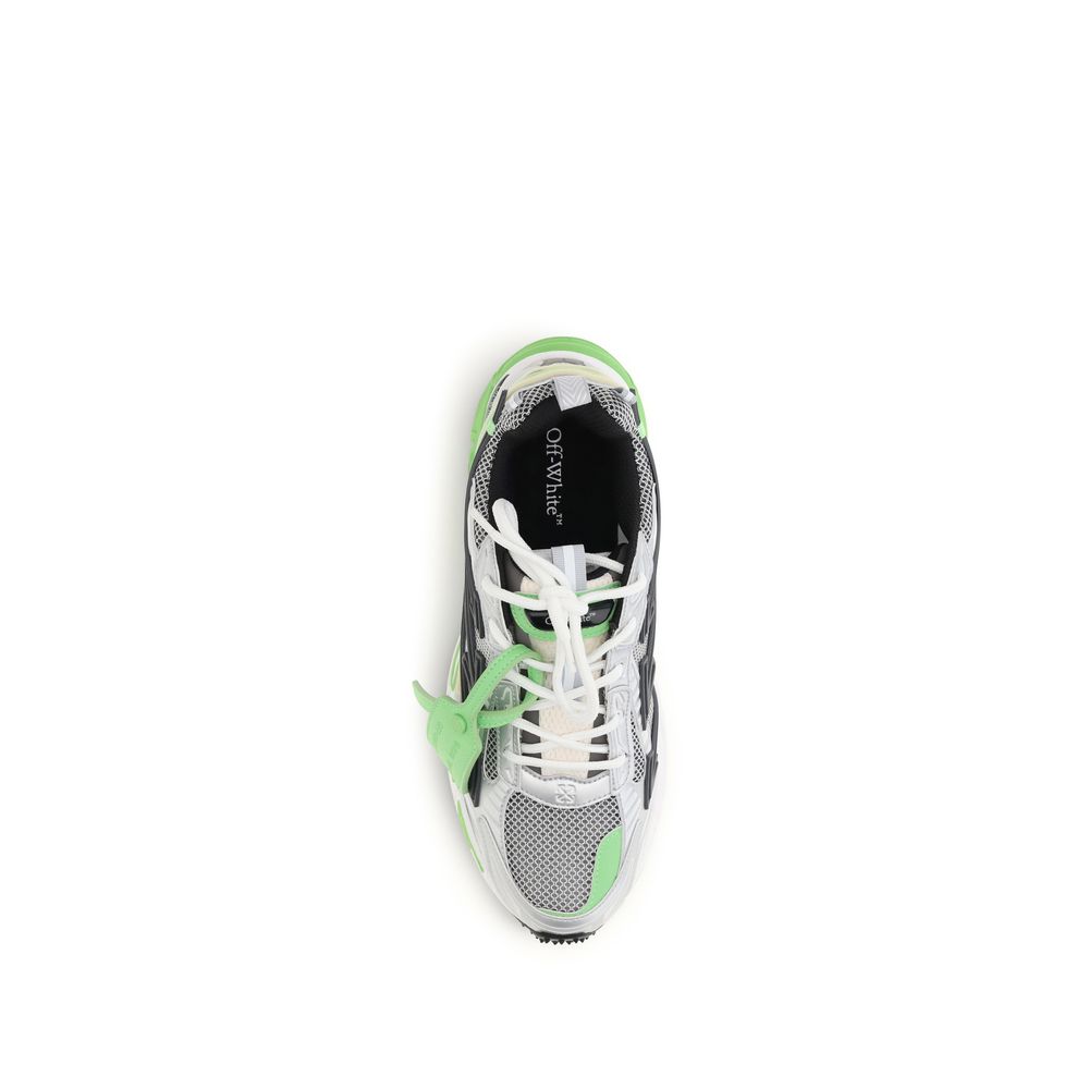 Off-White Bicolor Polyethylene Athletic Sneakers