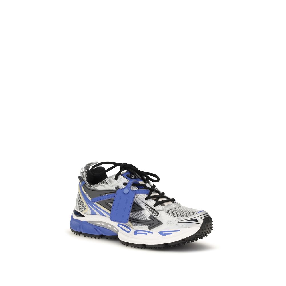 Off-White Gray Polyethylene Athletic Sneakers