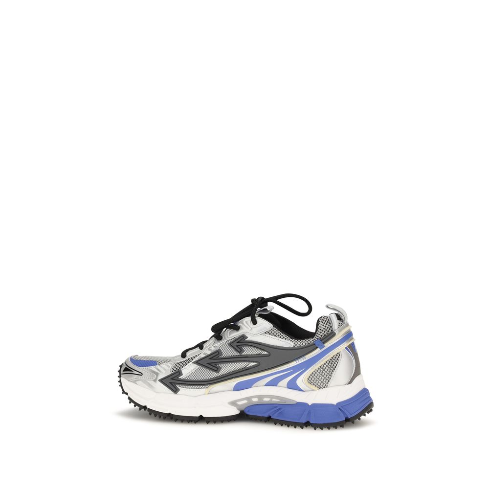 Off-White Gray Polyethylene Athletic Sneakers