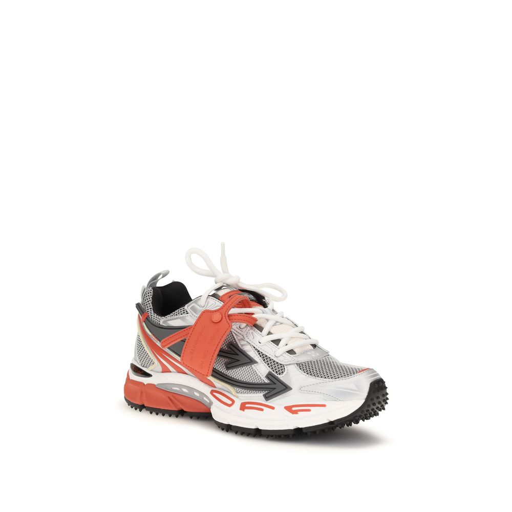 Off-White Red Polyethylene Athletic Sneakers