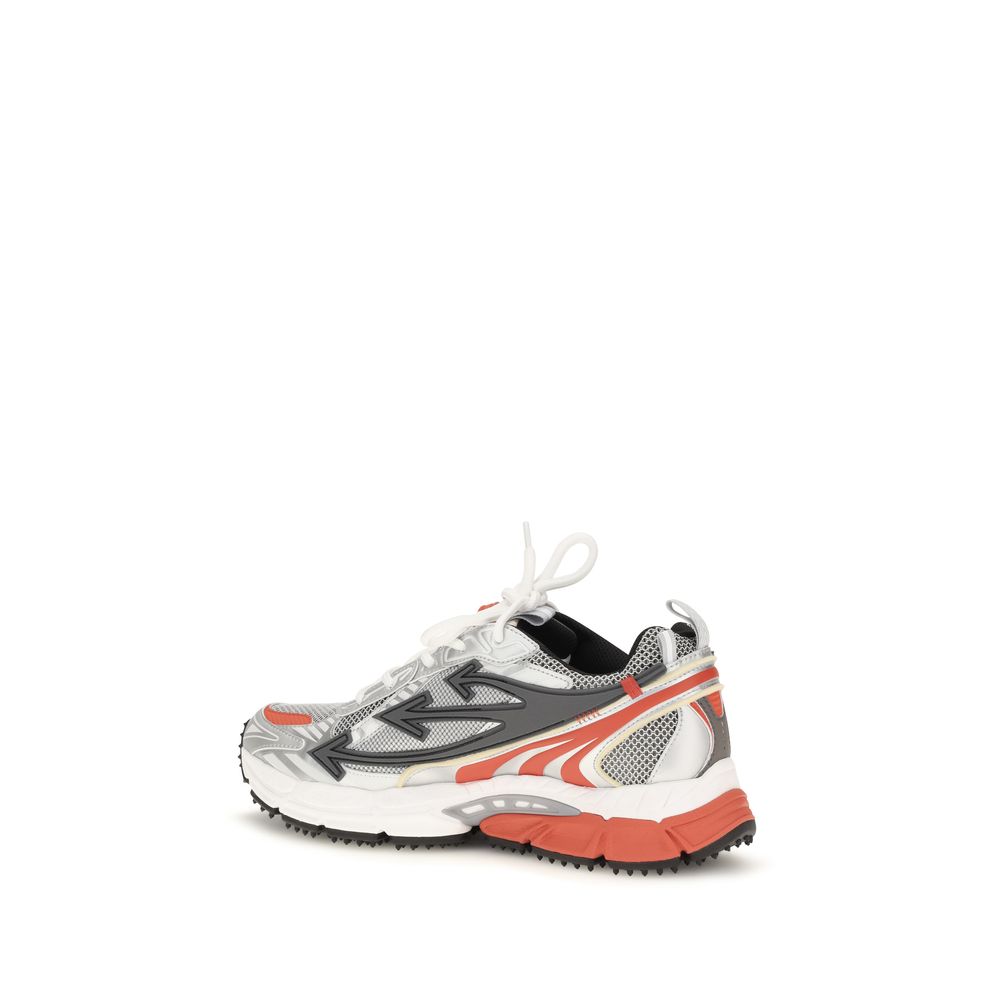 Off-White Red Polyethylene Athletic Sneakers