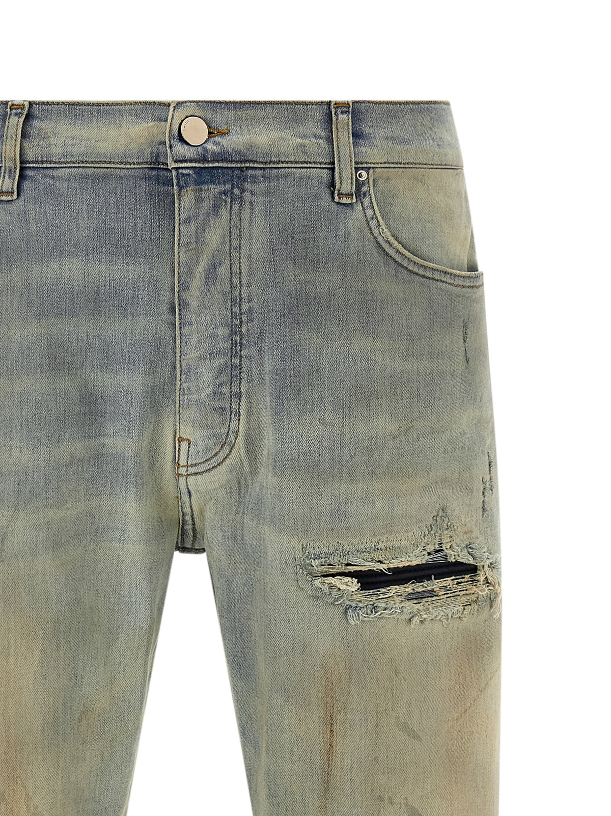 Amiri Beige Cotton Jeans Denim