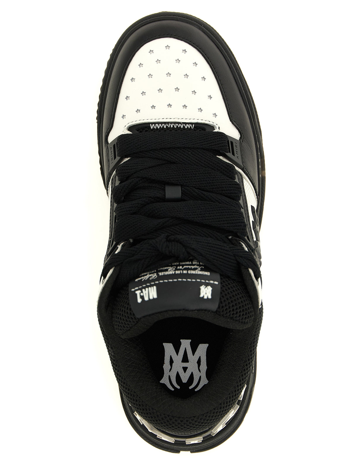 Amiri Bicolor Bovine Leather Athletic Sneakers