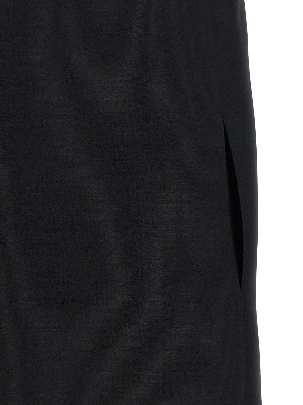 Valentino Garavani Black Virgin Wool Short Dress