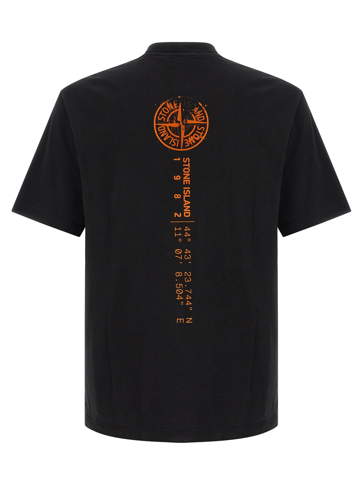 Stone Island Orange Cotton T-Shirt