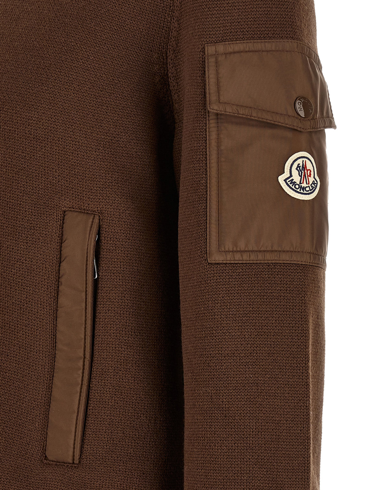 Moncler Brown Polyamide Cardigan