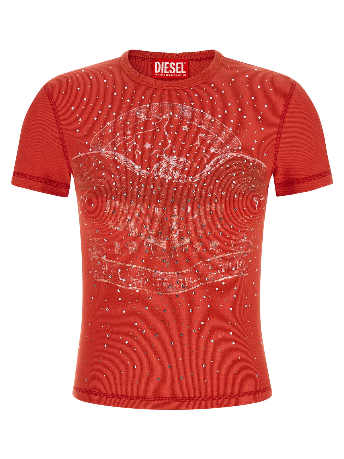 Diesel Red Cotton T-Shirt