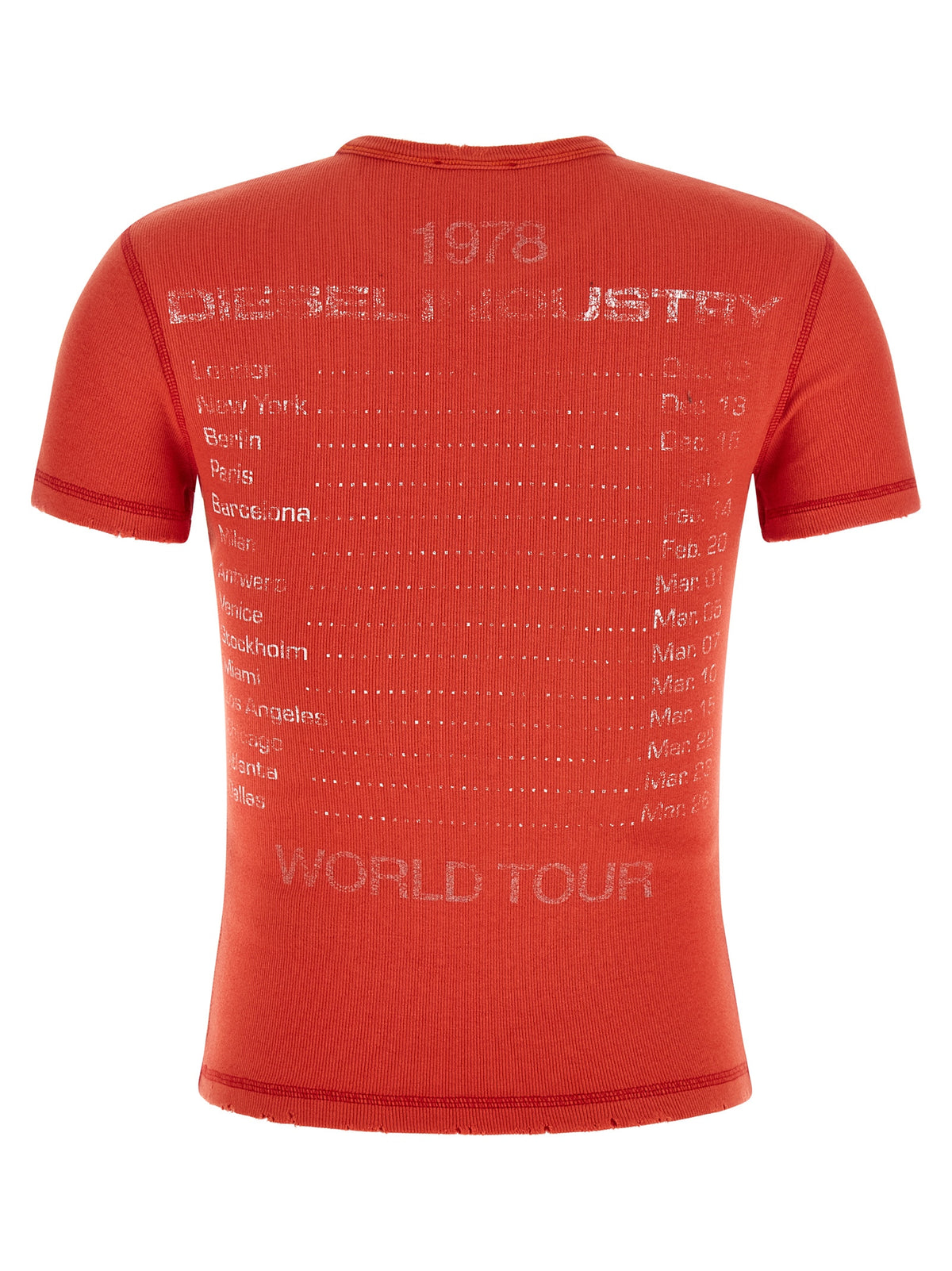 Diesel Red Cotton T-Shirt