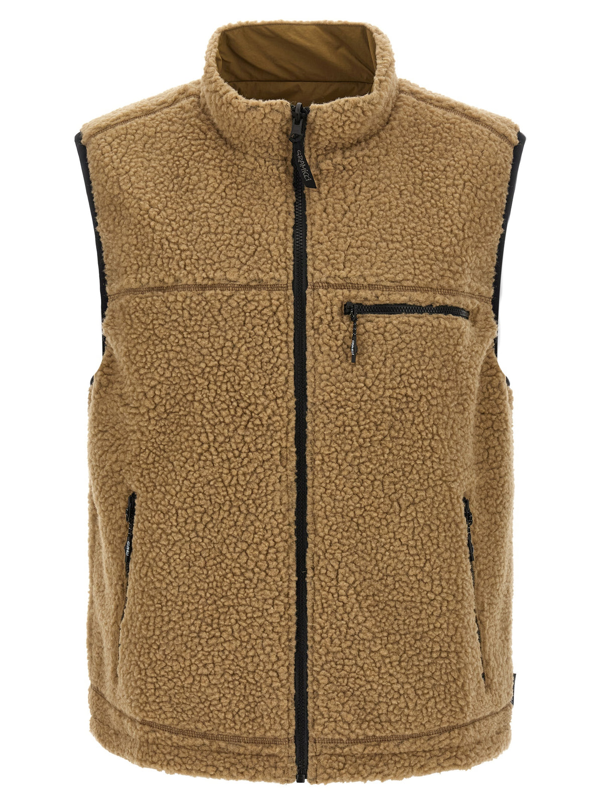 Gramicci Beige Polyester Sleeveless Jacket