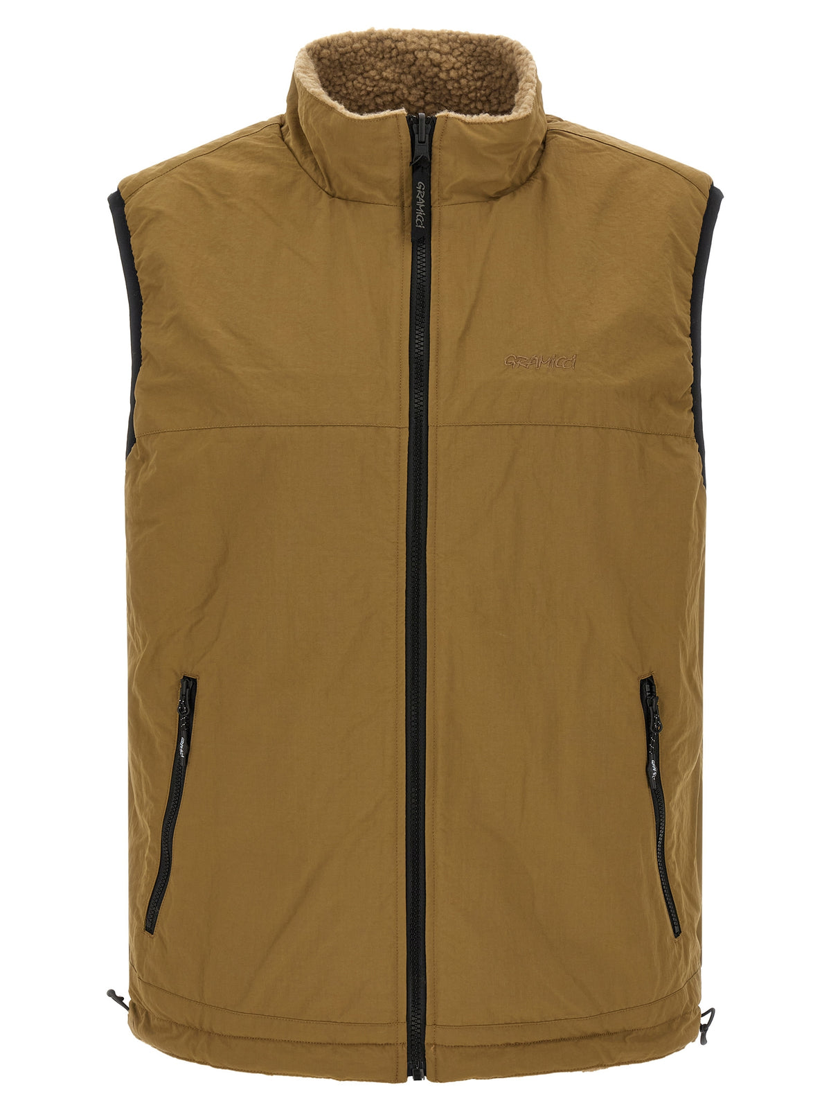 Gramicci Beige Polyester Sleeveless Jacket