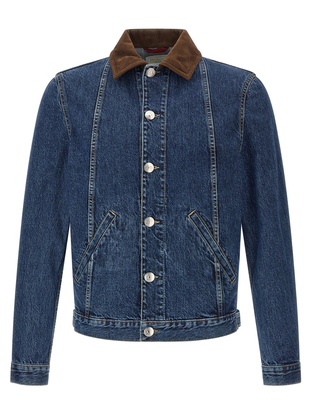 Brunello Cucinelli Blue Cotton Denim Jacket
