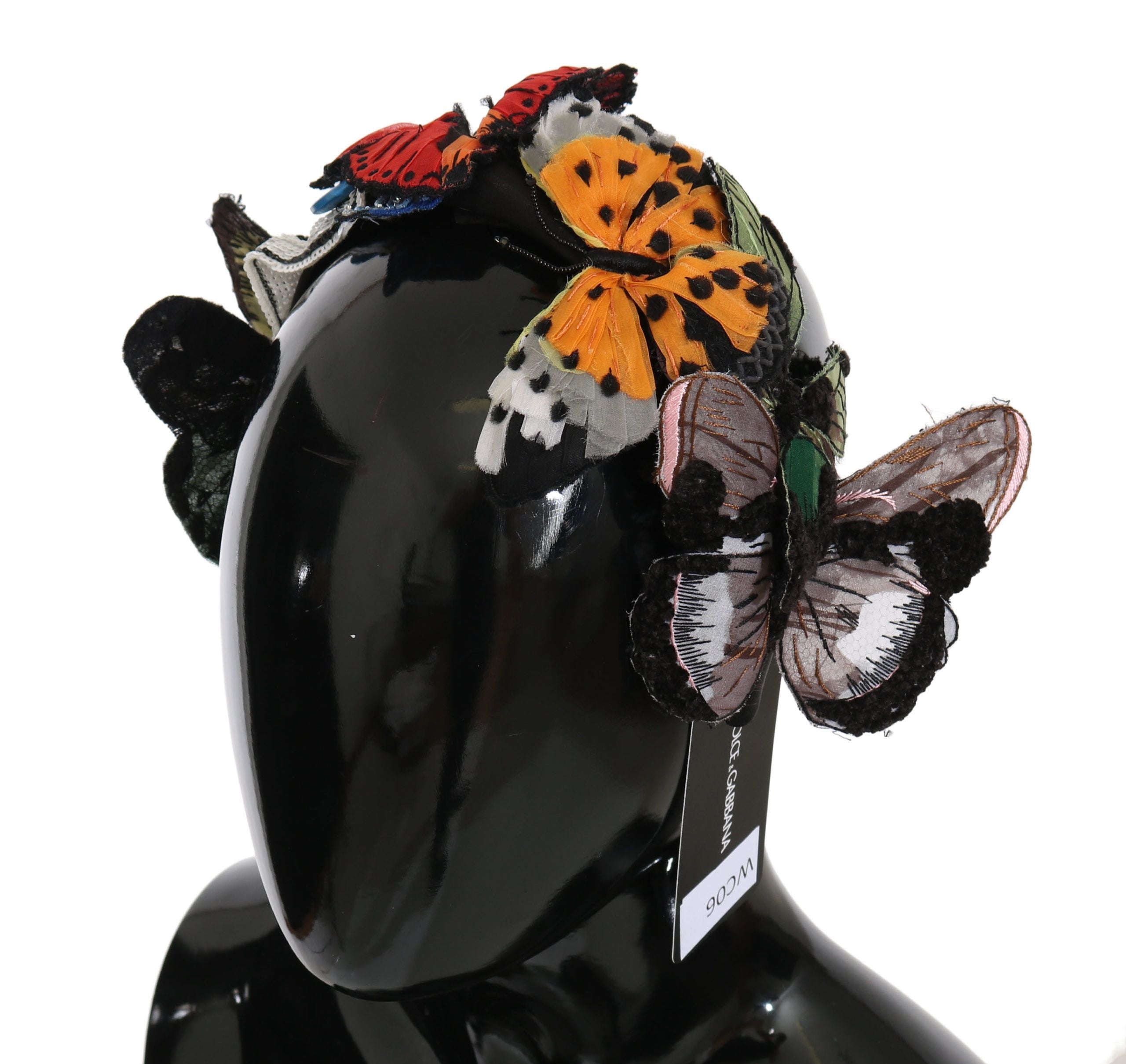 Dolce & Gabbana Tiara Floral Butterfly Sequin Diadem Headband LUNESCAPE