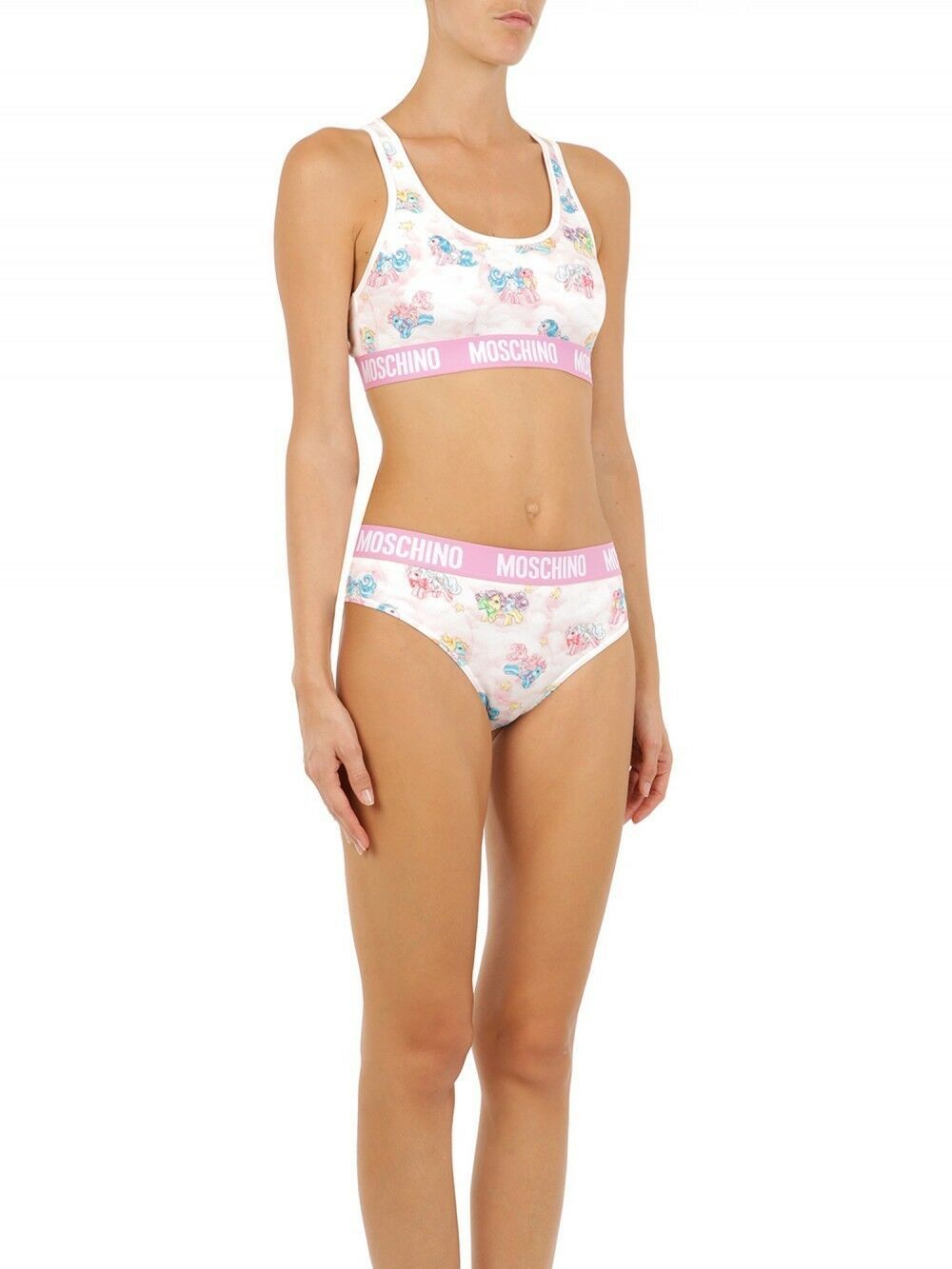 Moschino White Two-Piece Sleepwear My Little Pony Bikini LUNESCAPE