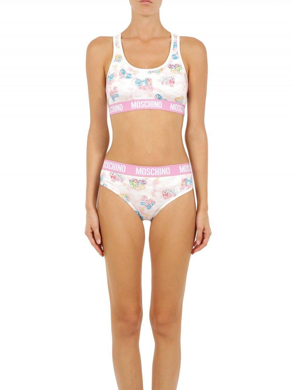 Moschino White Two-Piece Sleepwear My Little Pony Bikini LUNESCAPE
