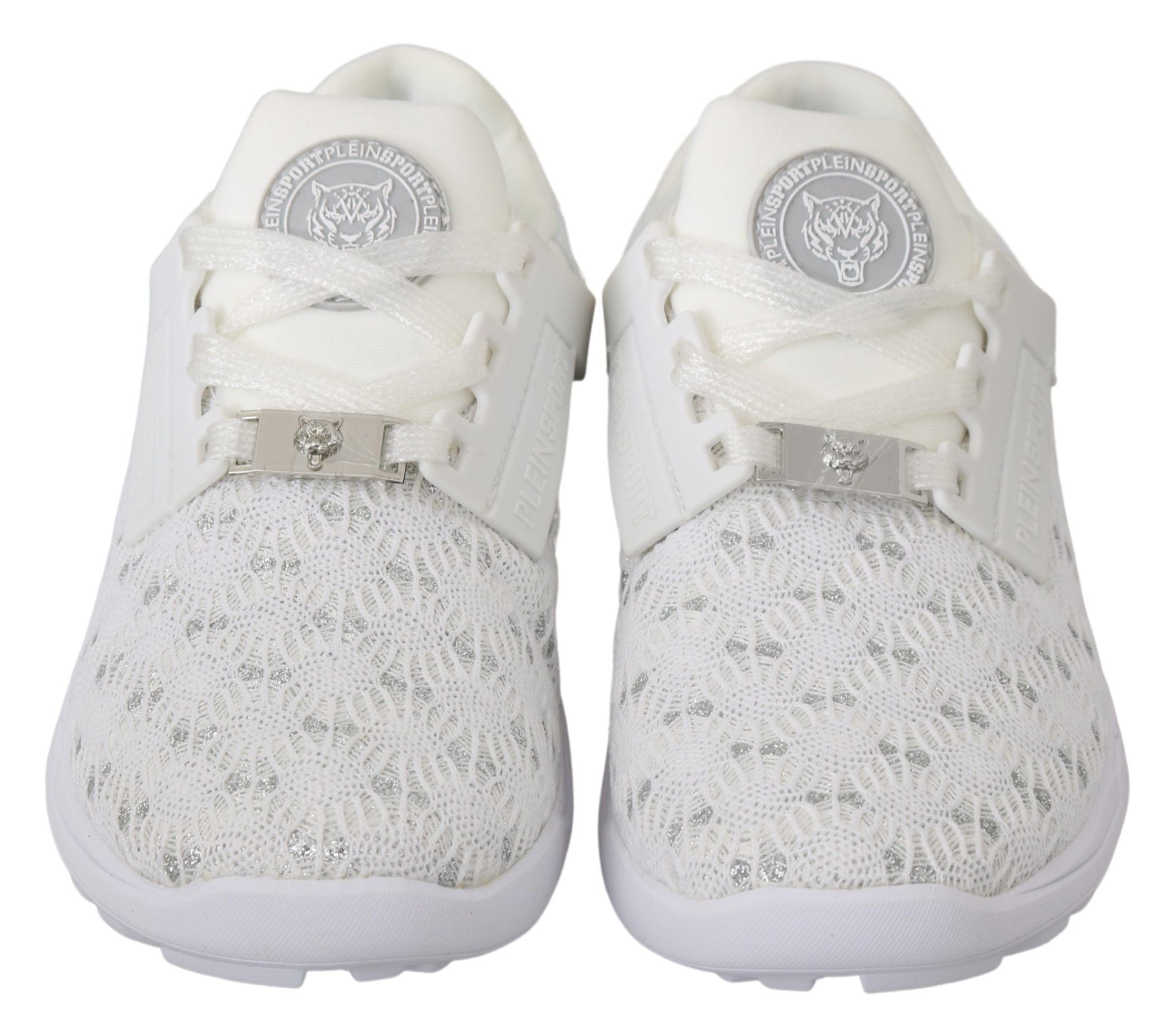 Philipp Plein White Polyester Casual Sneakers Shoes LUNESCAPE