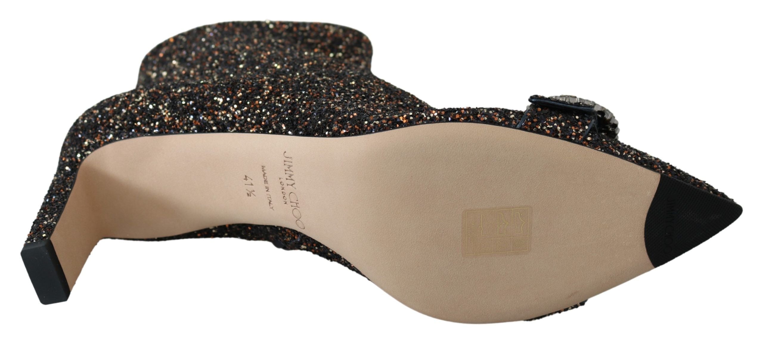 Jimmy Choo Amethyst Mix Hanover Heeled Glitter Boots LUNESCAPE